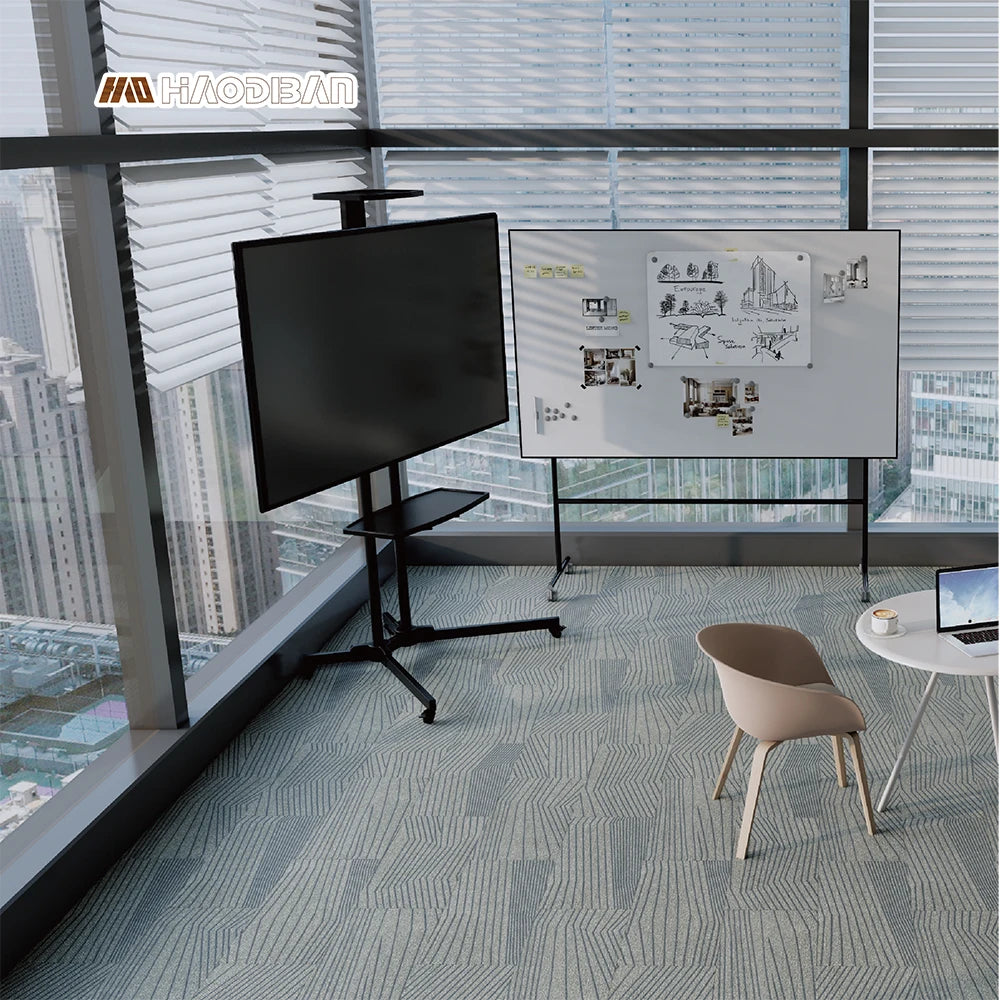 Carpet Design Click SPC Vinyl Flooring PVC Indoor Easy Installation Anti-Slip Waterproof SPC Tile for Bedroom Office School