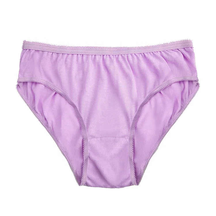 Qingya Disposable White Underwear Panty Period Menstrual Spa Paper Travel Postpartum Maternity Brief for Women Adults