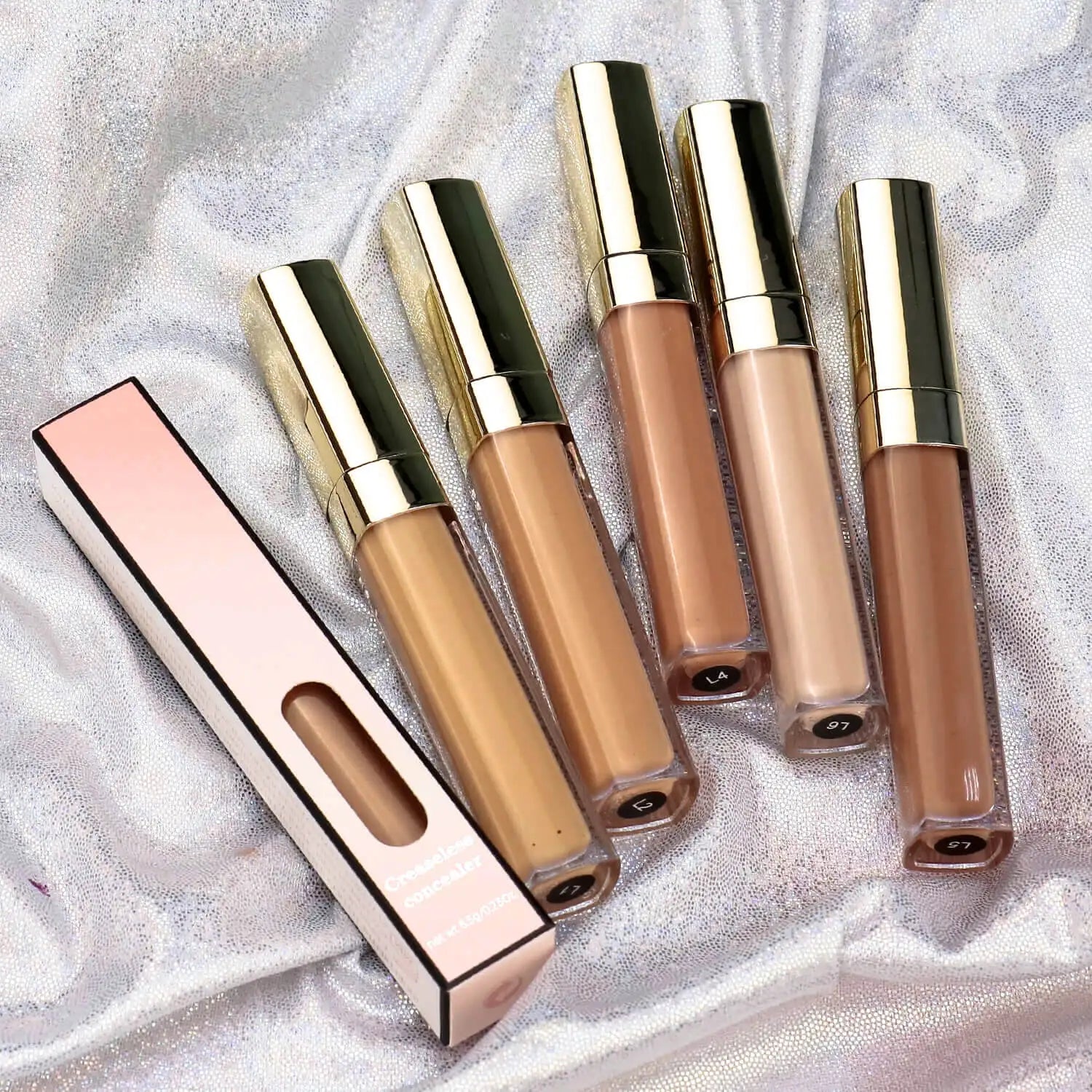 6 Colors Vegan Moisturizing Liquid Concealer Private Cosmetics Custom Logo
