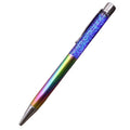 Hot Selling 1.0mm Blue Black Glitter QuickSand Ballpoint Pen Smooth Writing Business Style Metal Liquid Pen Fashion Promotion