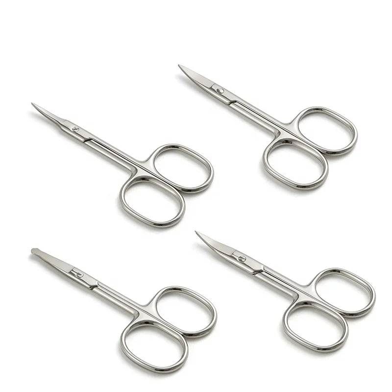 Eliter in Stock Beauty Tools Nickel Plating Nail Scissors Beauty Scissors Stainless Steel Types of Nail Scissors