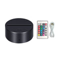 Wholesale RGB Acrylic 3D LED Night Light Creative 3D Signs Illusion USB-powered Lamp with Remote Control for Bedroom