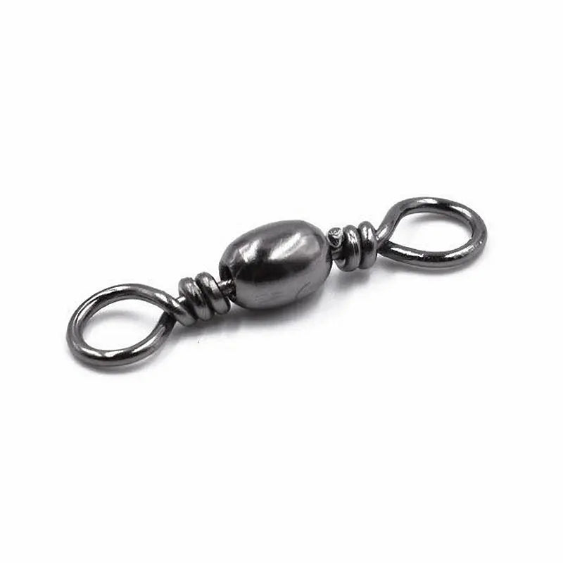 Hot Sale Sea Fishing Tackle Hook Connector Fishing Snap Carbon Steel Barrel Swivel
