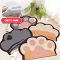 PVC Door Mat Coil Floor Mat Customized Anti-Slip Cute Cats Paw Damp-Proof Anti-Slip Carpet Office Home Restaurant Hotel Stairs