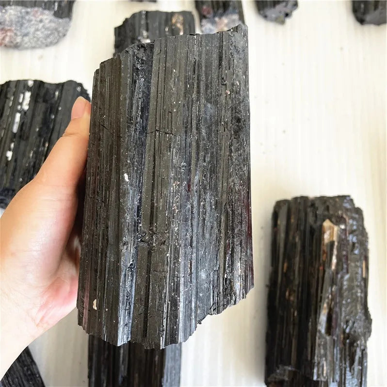 Healing Natural Raw Black Tourmaline Rough for Healing Big Large Sizes Stone for Sale