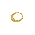 Wholesale Ins 18K Gold Stainless Steel Twist Fashion Rings with Good Quality Women Jewelry