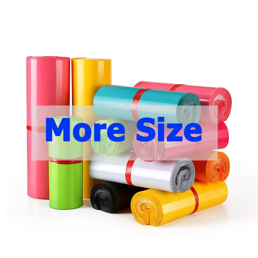 In Stock Colorful Express Courier Clothing Packaging Plastic Poly Mailers Mailing Bags in Sizes 42*52 40*55 45*55 40*60 45*65