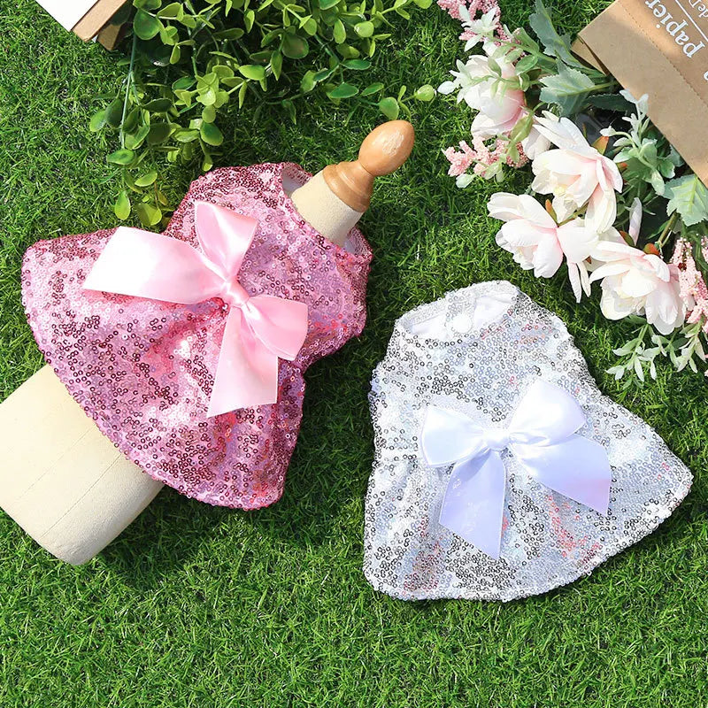 Wholesale NEW 2022 Sequin Evening Pet Dog Dress