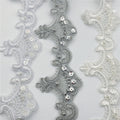 Wholesale Hot Selling Beaded Embroidered Venise Floral Wedding Edging Bridal Lace Trim