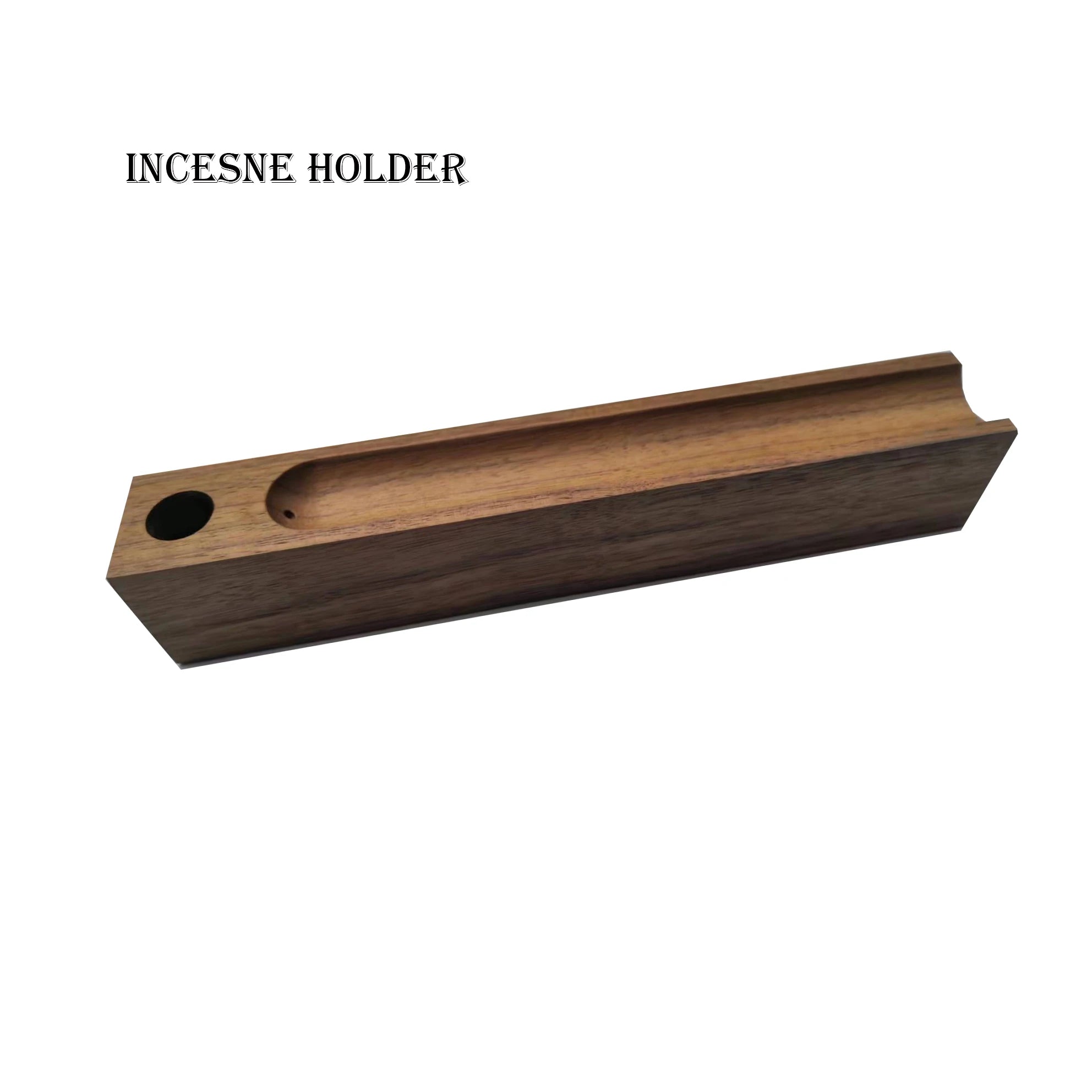 Black Walnut Wood Incense Holder & Aromatherapy Diffuser All-Season Use