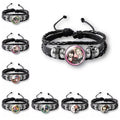 Anime Bracelet Twilight Yor Anya SPY FAMILY Time Stone Leather Braided Bracelet
