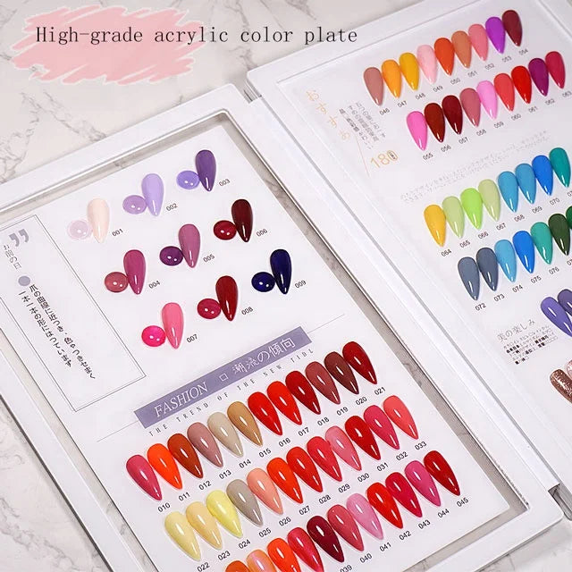 Factory Direct Sale Professional Salon Nail Polish Display Card 320/240/180 Colors DIY Feature Gel Nail Art Care Tool
