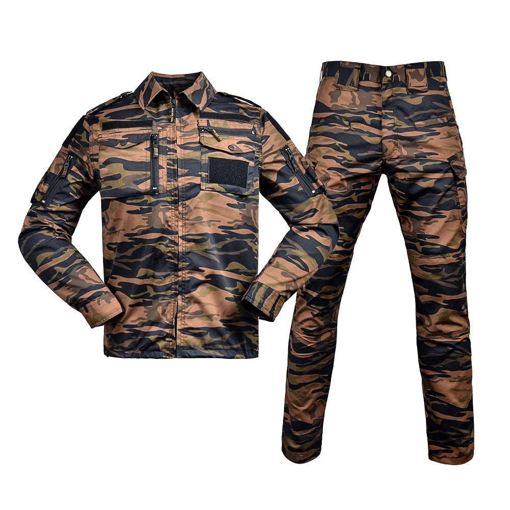Unisex Outdoor Combat Uniforms Long Sleeve Tactical Suits for Adults for Winter Summer Autumn Seasons