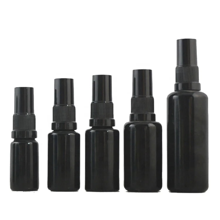 5ml 10ml 15ml 20ml 30ml 50ml 60ml 100ML Luxury Black Violet Amethyst Glass Essential Oil Perfume Fine Mist Pump Spray Bottle