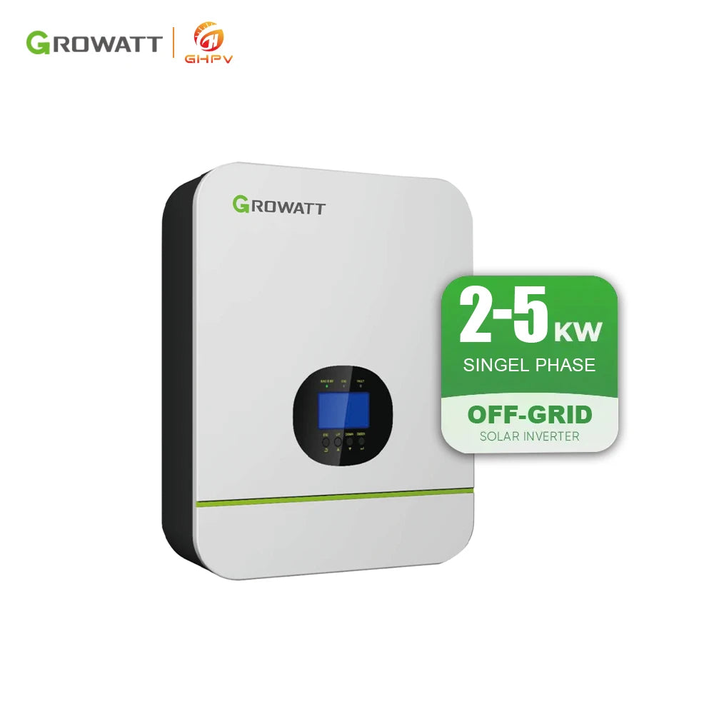 Growatt Single Phase SPF 2000~5000TL HVM 220V Pure Sine Wave Off Grid Storage Solar Inverter