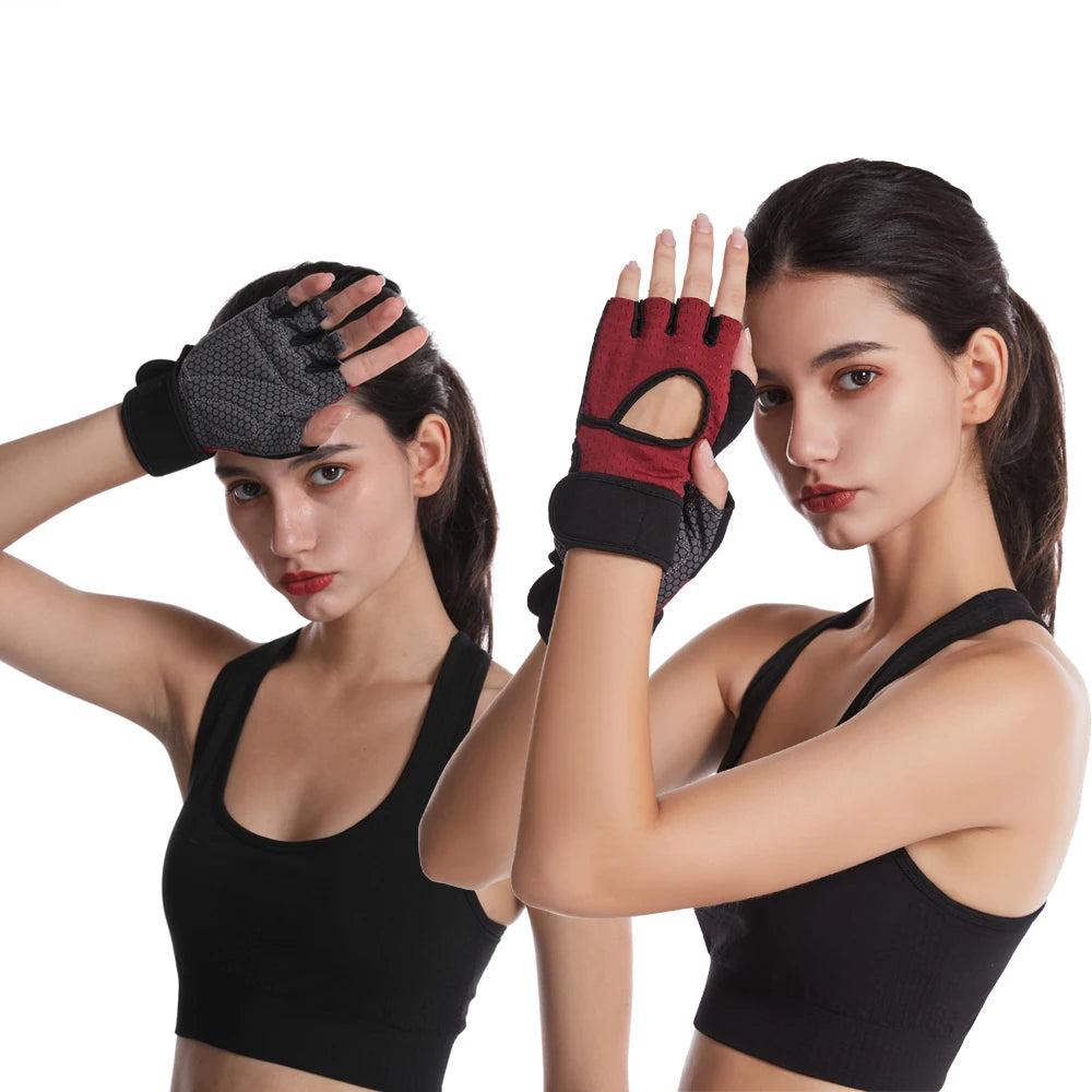 Sports Gloves Breathable Workout Neoprene Sports Weight Lifting Gloves Anti Slip Half Fingers Training Durable Gym Gloves