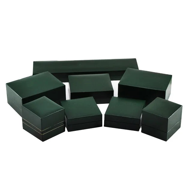 EBUR Customized Logo Print Multi Size Blackish Green Paper Earring Necklace Packaging Made in China and GUA