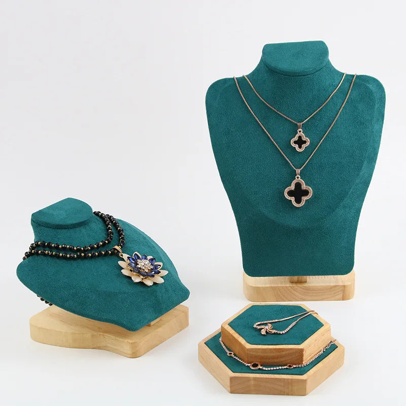European Style Display Rack for Necklaces and Bracelets Portrait Model Jewelry Rack with Trays Packaging Options