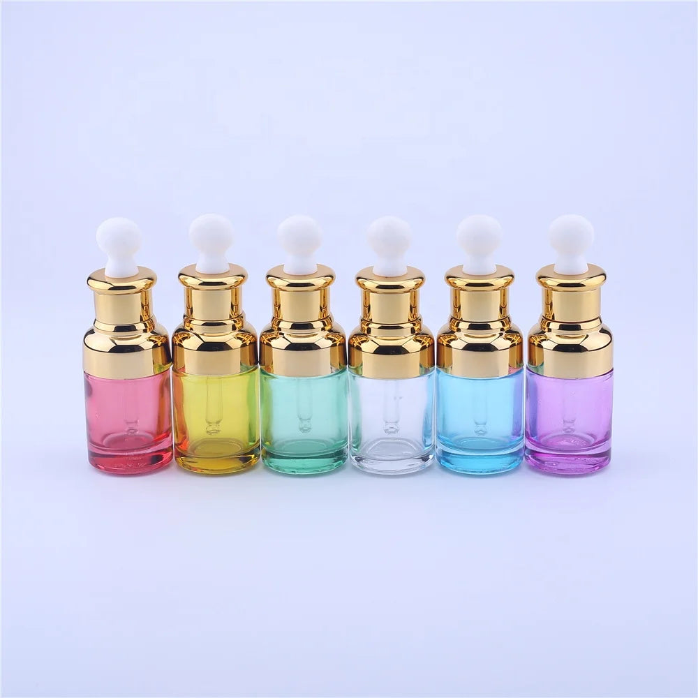 30ml Colored Glass Dropper Bottles Essential Oil Bottle Customize 1oz Cosmetic Bottle