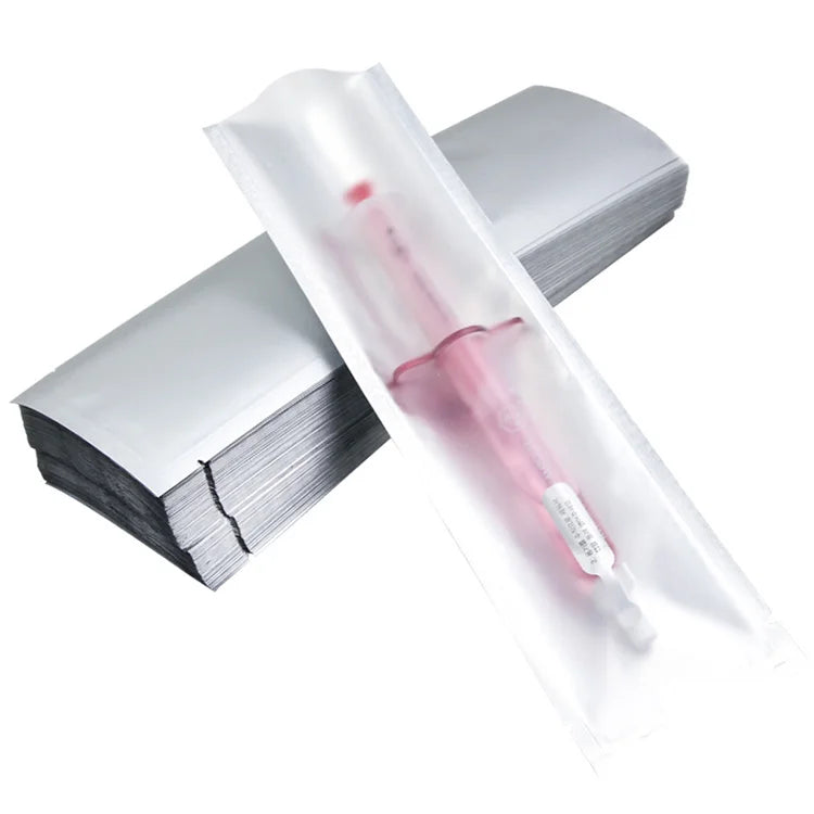 Empty clear Front Silver Aluminum Foil Water Light Needle Individual Stick Pack Sahcet Packaging