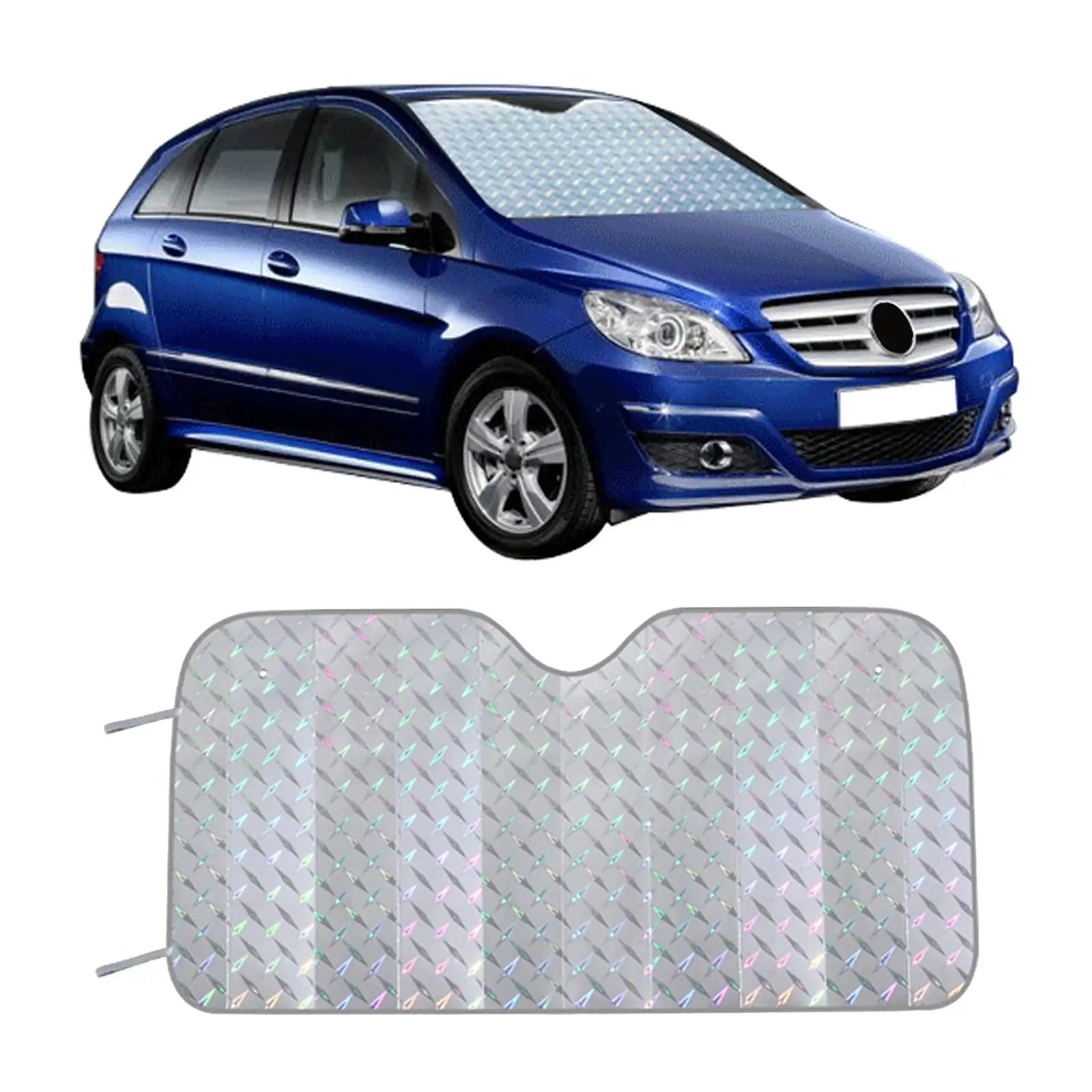 Factory Price Laser Car Sun Protect Visor Sunshade Front Window Auto SUV Foldable Windshield Film Summer Sun Block Cover