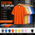Wholesale Men's Oversized Heavy Cotton Drop Shoulder Vintage Sports T-Shirts Custom Print on Demand Short Sleeve T Shirt