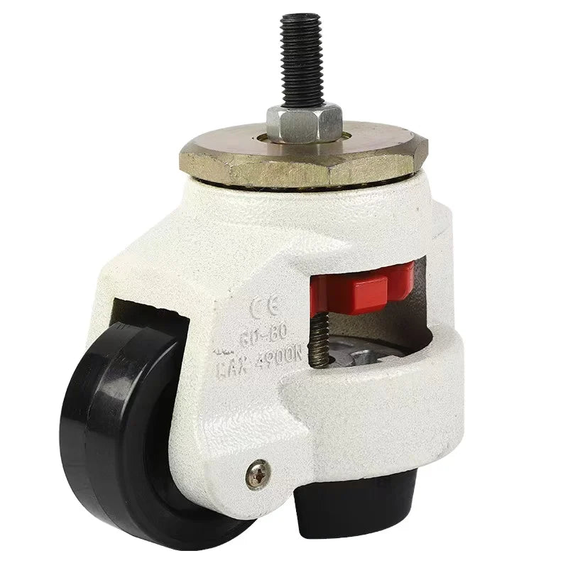 Hot Selling Heavy Duty FootMaster GD-80S Leveling Caster Screw Adjustable Nylon Swivel Wheel for Industrial Hospital Warehouse