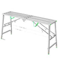 Aluminum Bench Stool Portable Adjustable Ladder Scaffold