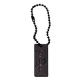 Factory Supply Handbag Accessories Rectangle Letter hang Plate Purse Fitting Gunmetal Metal Keyrings