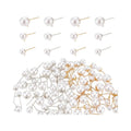 Hot Sale 84Pcs 3 Sizes Earring Posts with Acrylic Imitation Pearl Beads Ball Stud Earrings for DIY Earring Jewelry Making