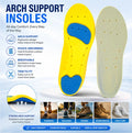 Wholesale PU Arch Support Insoles Breathable Shock Absorbing Cushion Shoe Inserts Lightweight Sports Orthotic Insoles OEM ODM