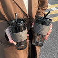 Glass Bamboo Cup Leather Sleeve Cup Sleeve Drink Holder Glass Bottle Sleeve