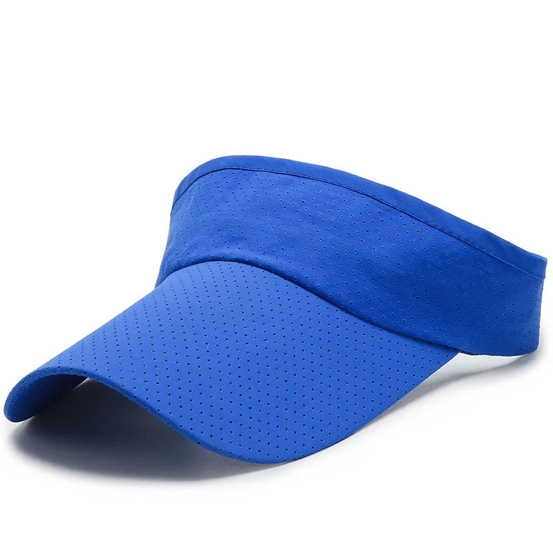 Wholesale Stock Breathable Summer Sun Visor Hats Quick Dry Polyester Sun Visor Cap Hats for Women