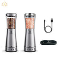 USB Rechargeable Electric Salt and Pepper Grinder Set Gravity Salt and Pepper Grinder