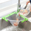 Sink Garbage Storage Rack Holder Sink Drain Strainer Triangular Sink Stopper With Leftovers Filter Bag