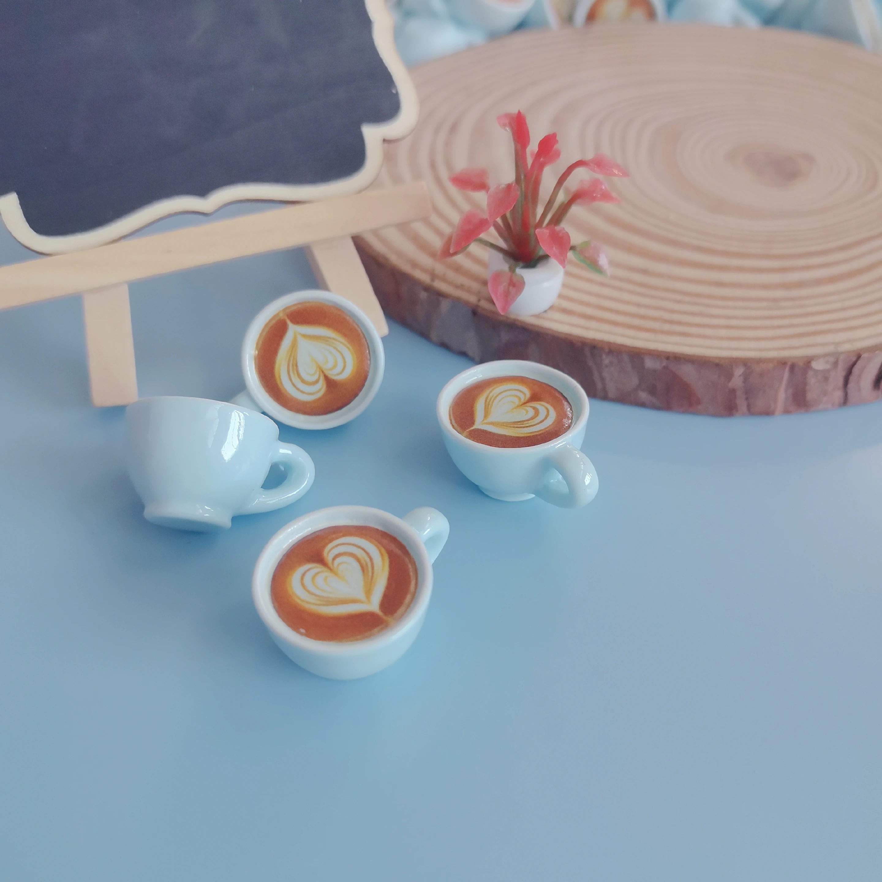 Latte Art Coffee Miniature Drinks Coffee Cup for Micro Landscape Accessories Food Themed Party Favors Universal Holiday Gifts