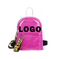 Custom Logo Mochila Feminina Mini Girls Transparent Water Proof Women Backpacks PVC Teenager Student School Bagpack Travel Bag