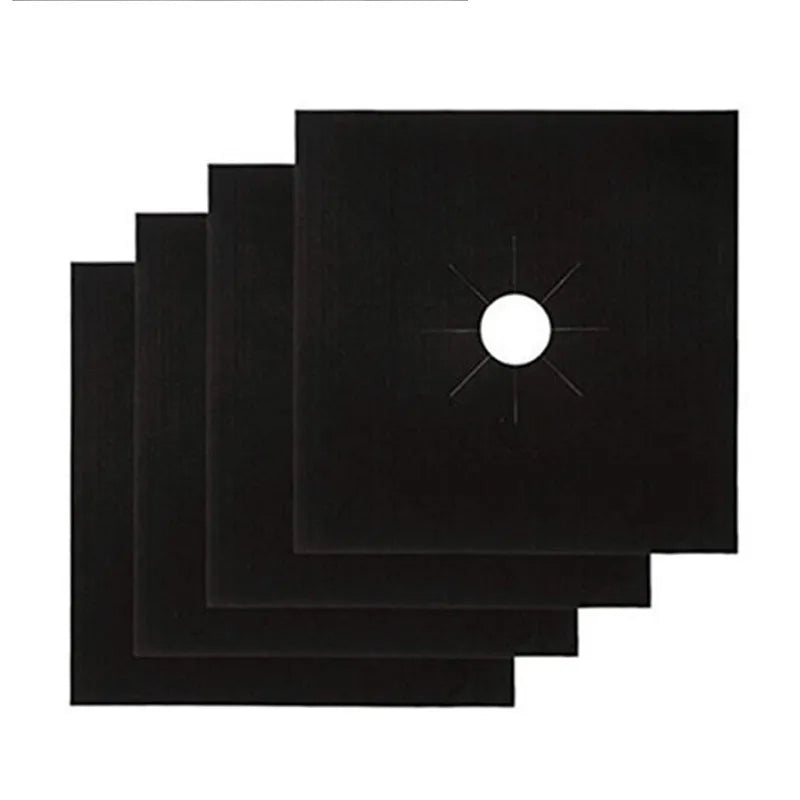 PFOA FREE 0.20MM Black Stove Top Cover Board Silver Pack 3 Stovetop Protectors Gas Stove Liners