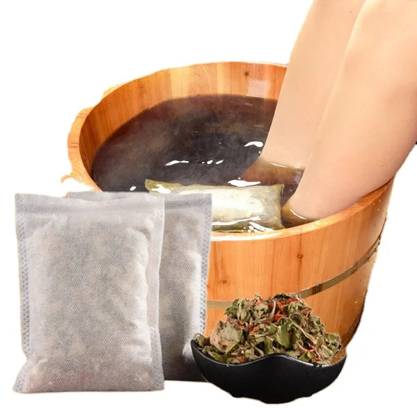 Customized Organic Herb Spa Bath Bag Dried Safflower Mugwort Foot Bath Bag