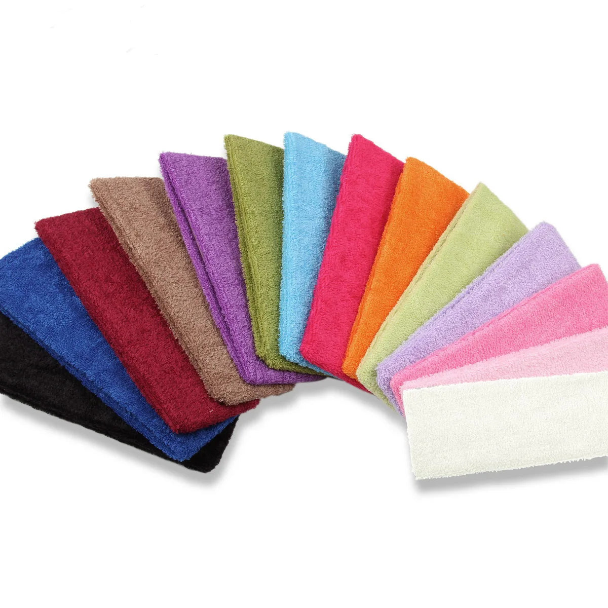 5.5cm Towel Elastic Hairbands for Sports Sweat Absorbing Fitness Yoga Headbands Face Washing Hair Hoops