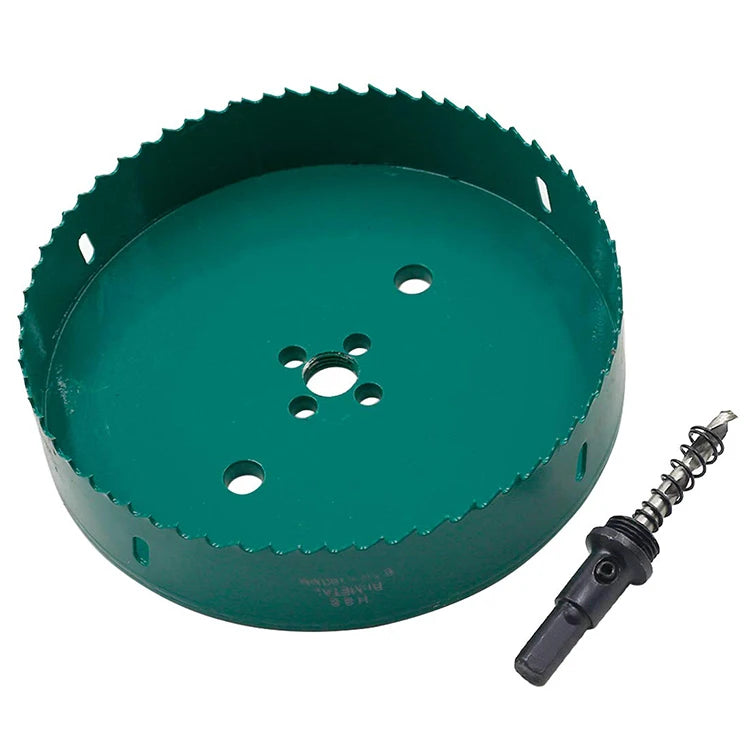 DZ 160mm BI-Metal Heavy Duty Hole Saw Cutter Multi-Use Drill Bits for Cutting Metal Wood Cornhole Boards Plastic Drywall