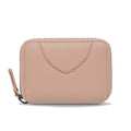 Custom Logo High Quality Womens RFID Polyester Lining Genuine Leather Short Zipper Credit Card Wallet Card Slots & Coin Purse