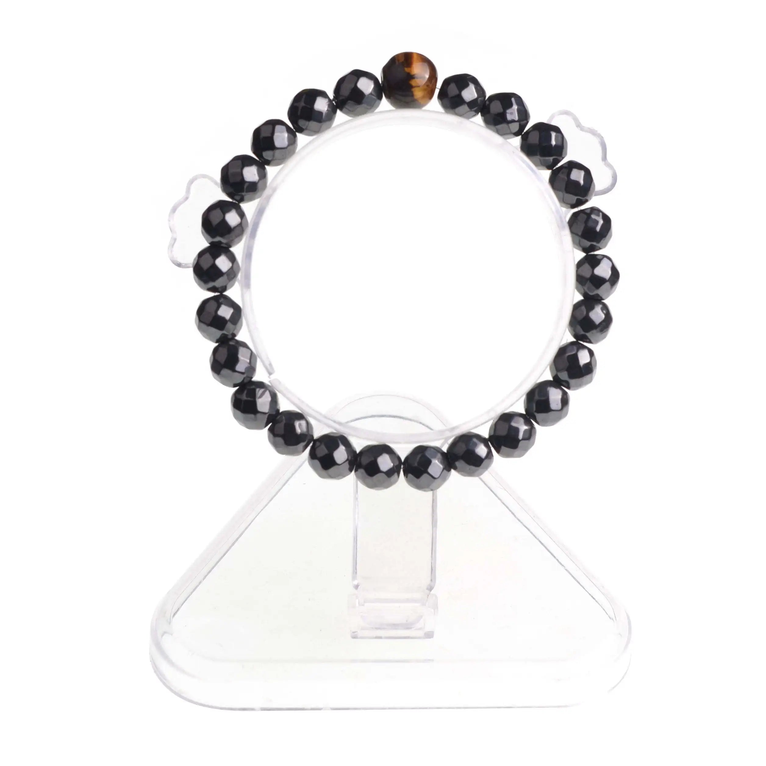 New Fashion Jewelry Bracelet Black Gall Stone Bead Bracelet Men and Women Personality