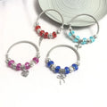 2024 Ladies New Designs Girls Beads Plastic Crystal Bead Women Charm Bangle Bracelet