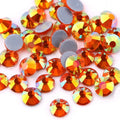 High Quality Sun AB Crystal Glass Hot Fix Rhinestones for Garment Decoration Flat Back Iron on Eco-friendly Rhinestone