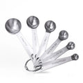 Custom Silver Stainless Steel Measuring Spoons Eco-Friendly 1g 2g 2.5g Capacity for Coffee and Tea
