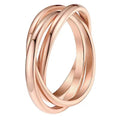 Best Seller Fashion Jewelry Rings Three-Tone Titanium Steel Couple Ring Set With Rotating Anti-Anxiety Ring 2023