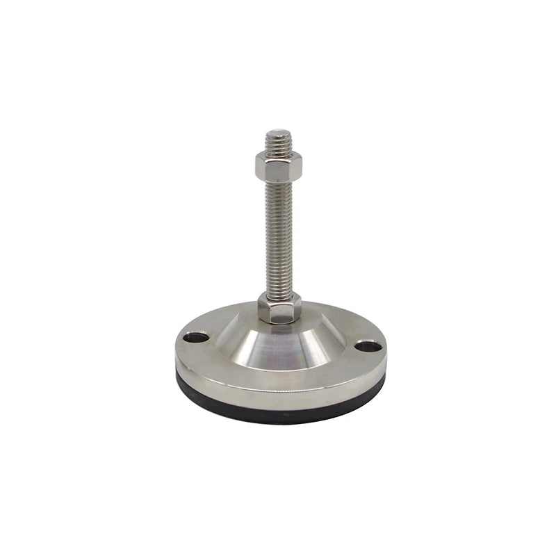 China Anti-Vibration Rubber 100Q M12*80 Ss Adjustable Leveling Feet Machine Leveler for t Slot Aluminum #7717