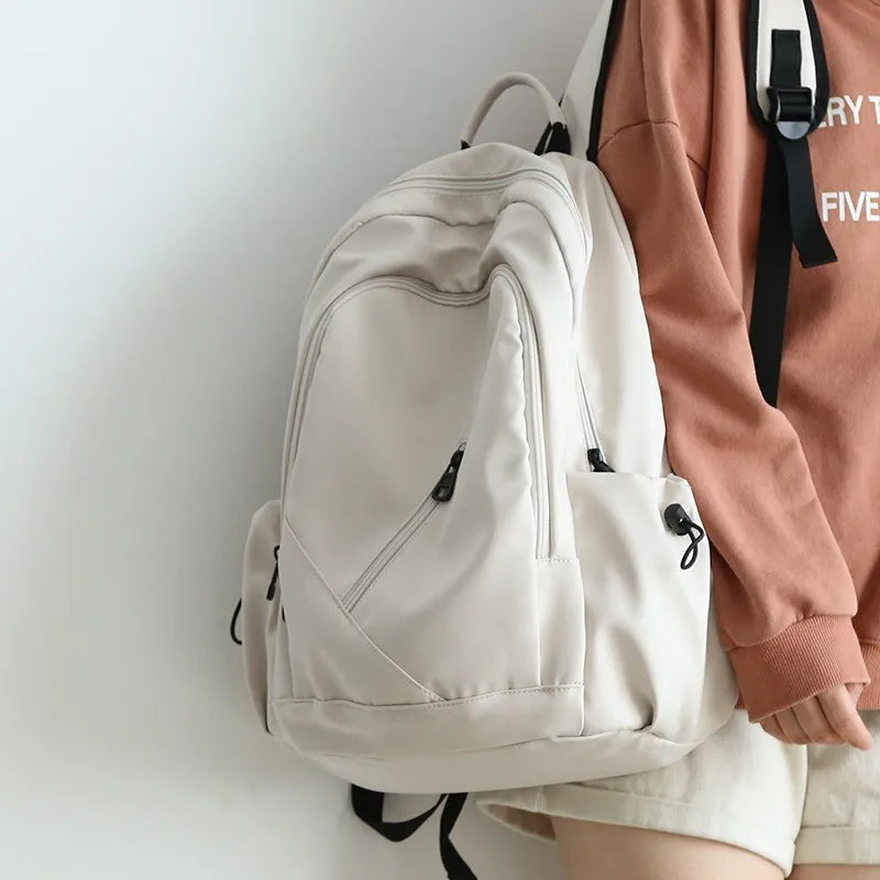 Oxford  backpack for women  solid color simple  versatile travel backpack school student backpack