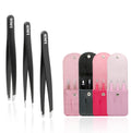 3 PCS/Set Eyebrow Tweezers Stainless Steel OEM Hair Removal Makeup Tools
